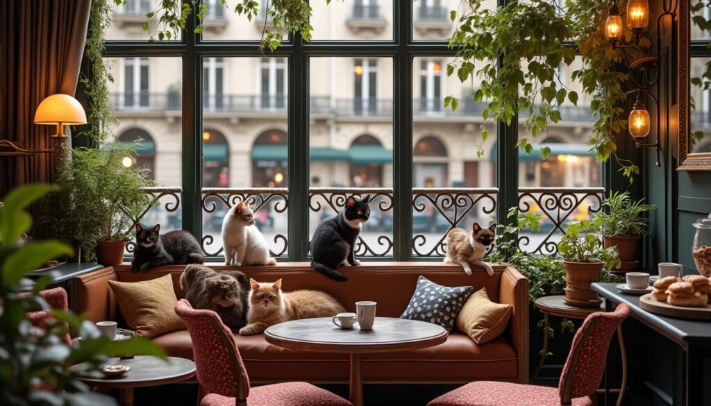 découvrez notre guide des meilleurs bars à chat à paris, lieux parfaits pour les amateurs de félins souhaitant allier détente et compagnie agréable.