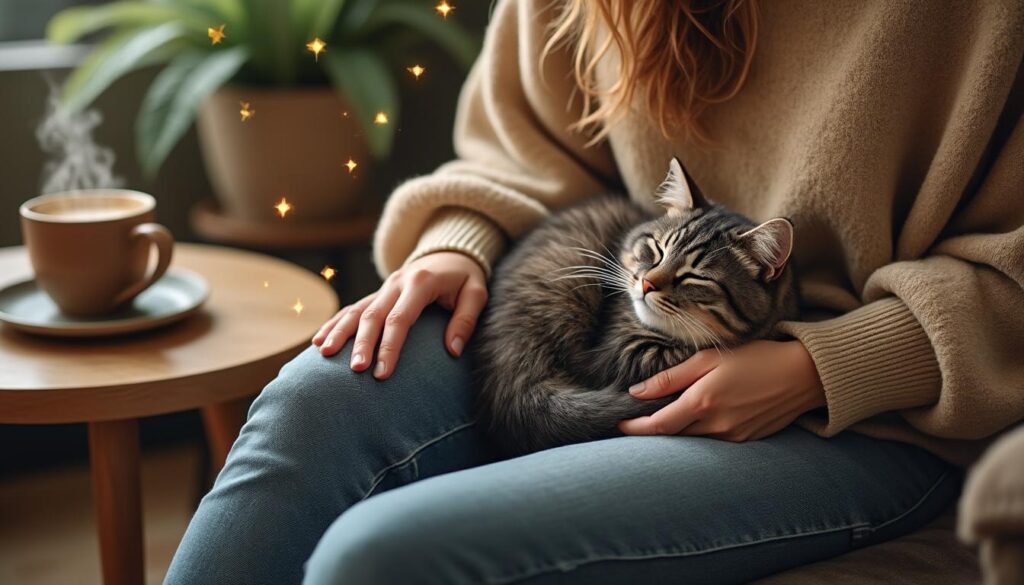 découvrez la signification spirituelle et les messages cachés lorsque votre chat dort sur vous, pour mieux comprendre ce lien unique et profond.